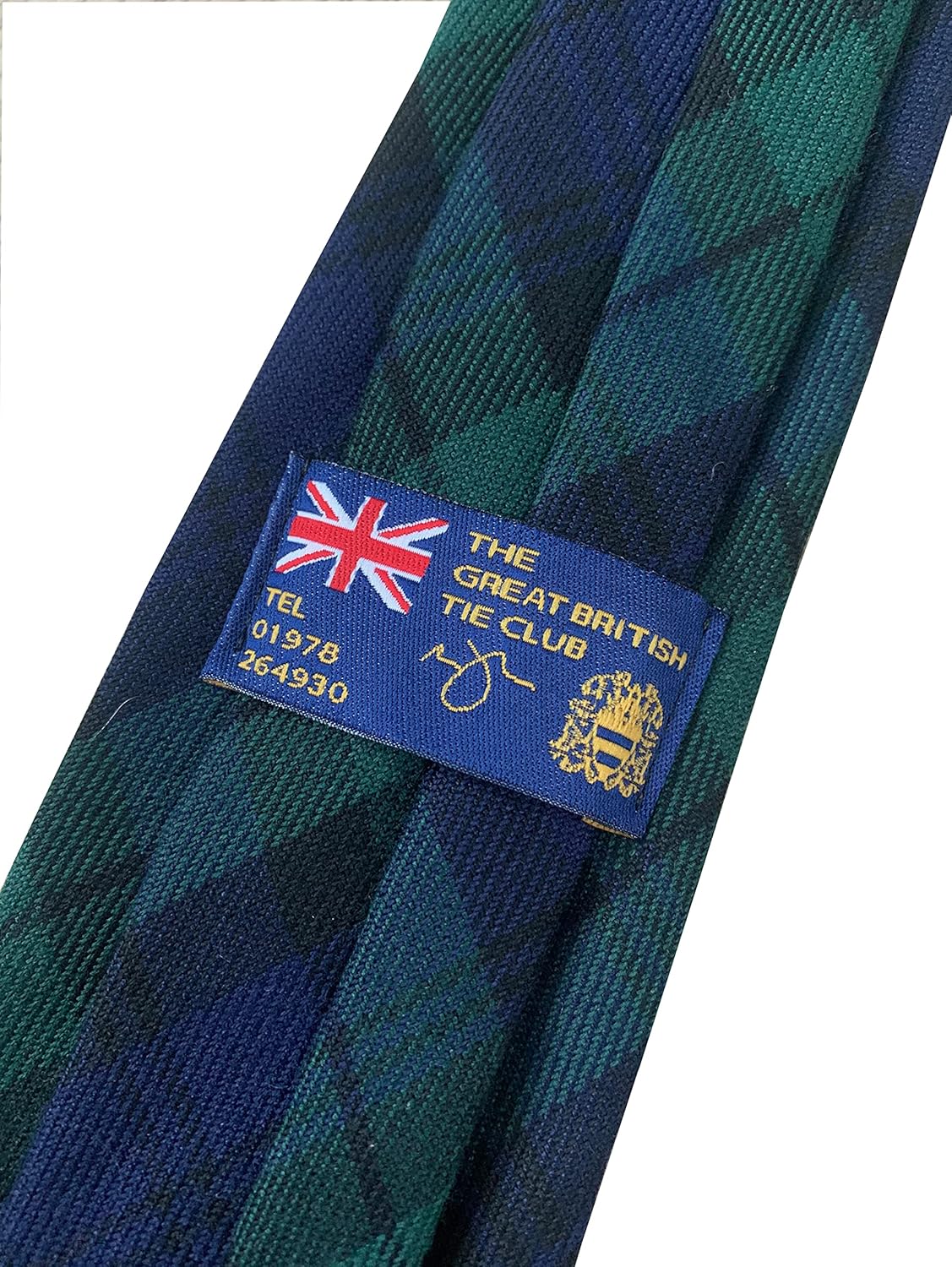 Men's Black Watch Tartan Scottish Plaid Neck Tie - Image 4