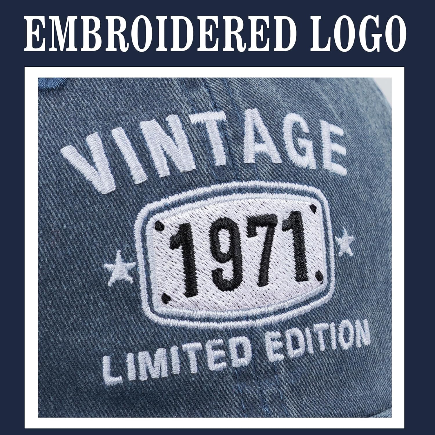 55th Birthday Gifts for Men Women 55 Year Old Gift Idea 1970 Vintage Baseball Hats - Image 2