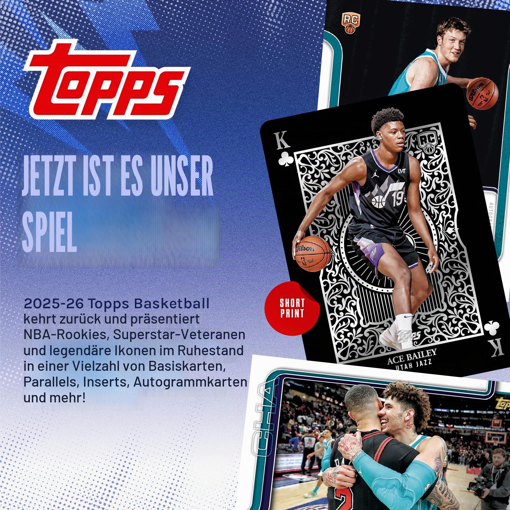 2025-26 Topps Basketball Vorteilsbox 12 Karten 7 Packungen