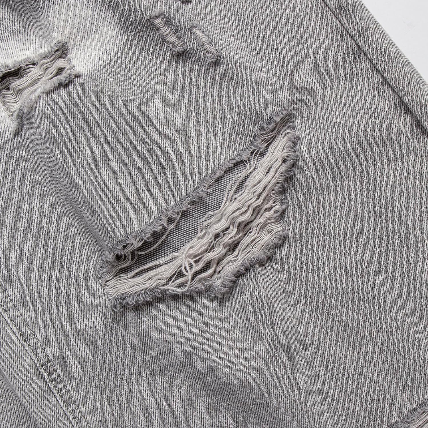 Womens High Waist Ripped Denim Pants Casual Comfort Stretch Vintage Washed Trendy Distressed Jeans - Image 4