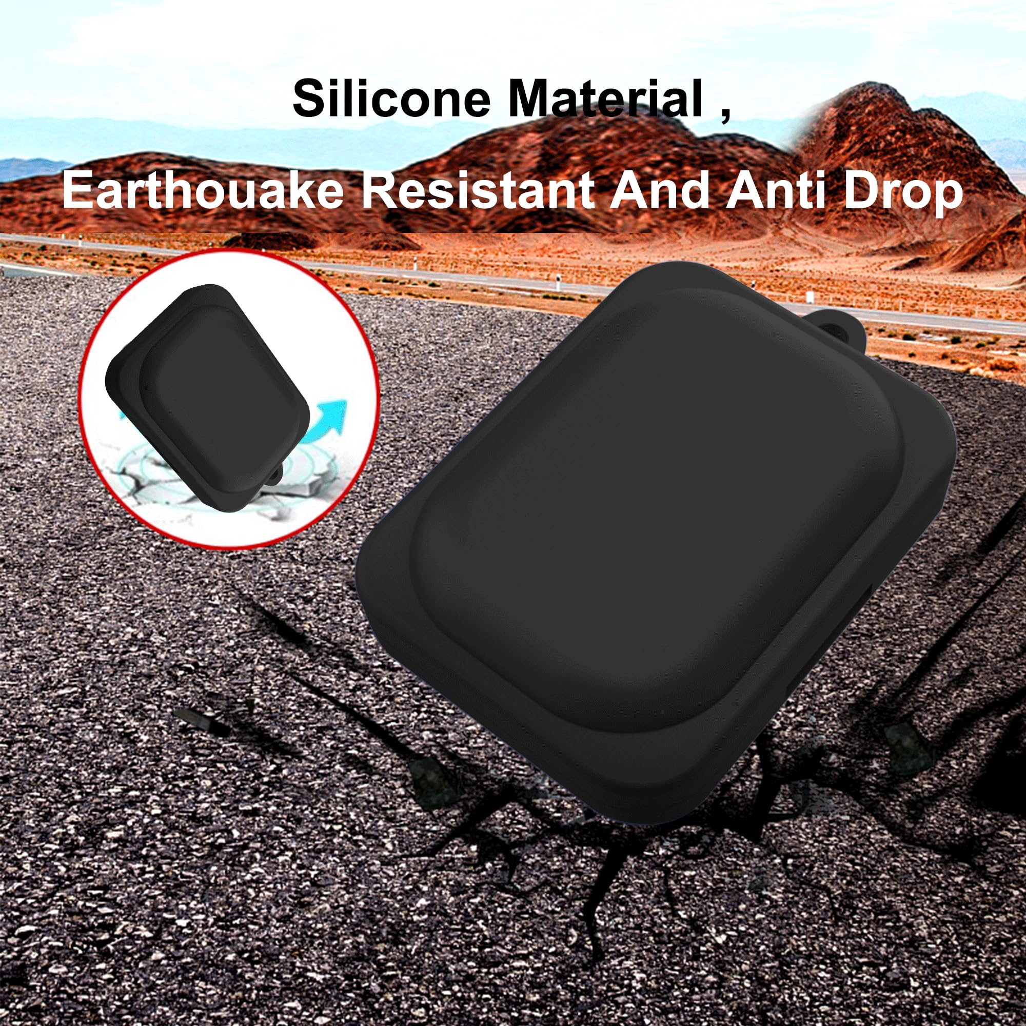 Lemxiee Flexible silicone case for Nothing Ear (a) case,Protective cover for Nothing Ear (a) (2024) -Black - Image 4