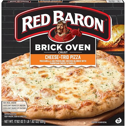 Red Baron Pizza, Brick Oven Crust Cheese Trio, 17.82 Oz