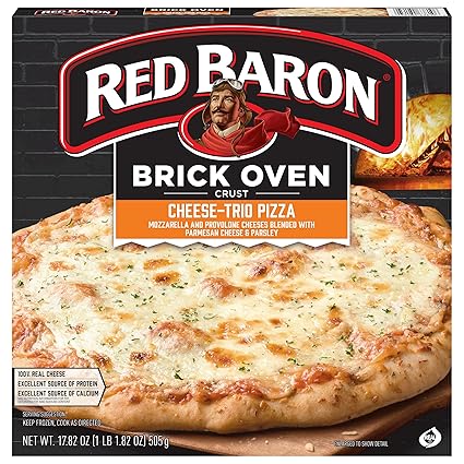 Red Baron Pizza, Brick Oven Crust Cheese Trio, 17.82 Oz