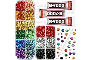 Assorted Gemstones: 7500Pcs Rainbow Rhinestones for Crafts