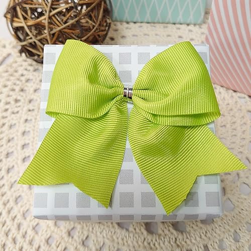 Miniatura 3 de CT CRAFT LLC Cinta de tela sólida de grogrén de 38 pulgadas x 10 yardas x 6 rollos en total 60 yardas de polvo claro para Navidad, decoración del