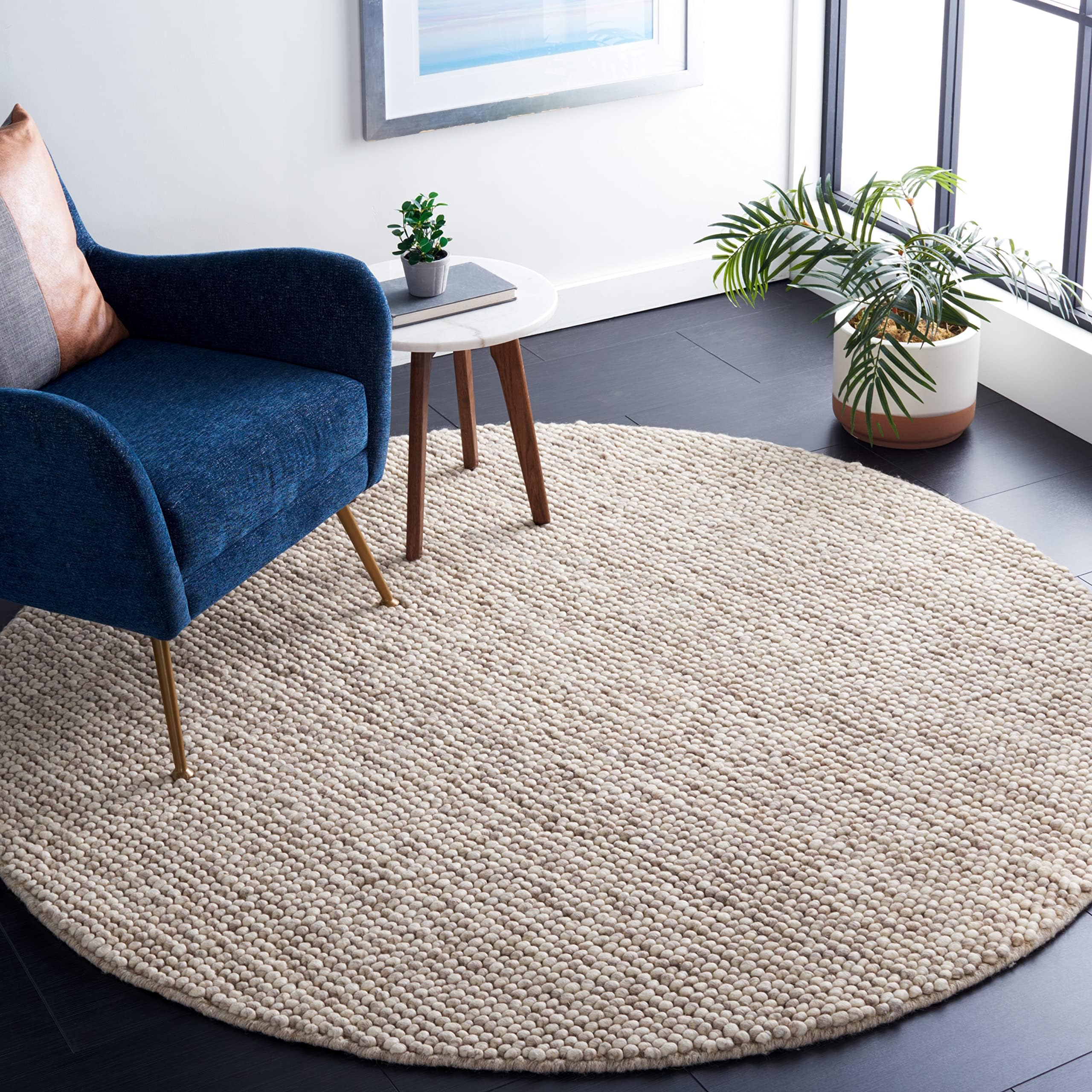 Amazon.com: SAFAVIEH Natura Collection Area Rug - 12' Square, Beige ...