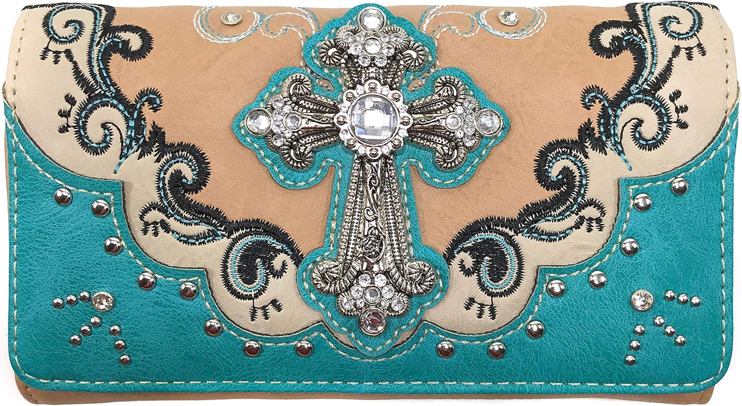 Justin West Mustang Cross Handbag Purse For Girls Women Concealed Carry