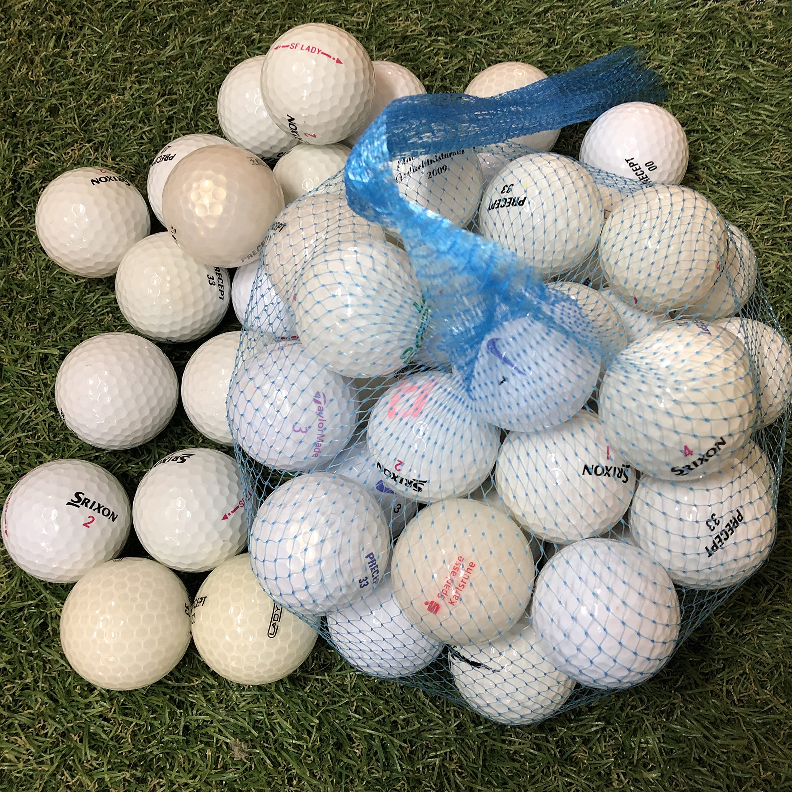 100 Lady Lakeballs Mix Damen AA/A B, Weiß