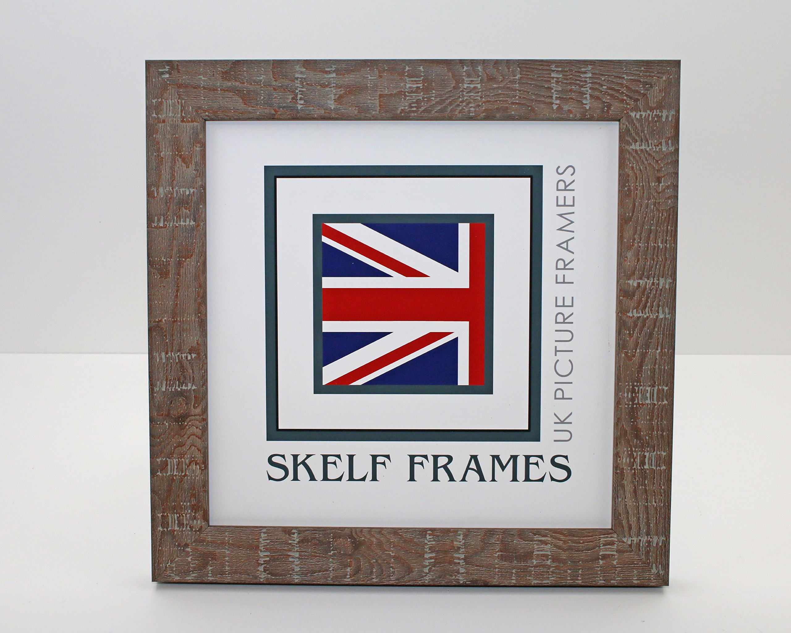 Skelf Frames Dark Orange Box 16Cm X 16Cm Picture Photo Frame With Glass (Dark Orange Box)