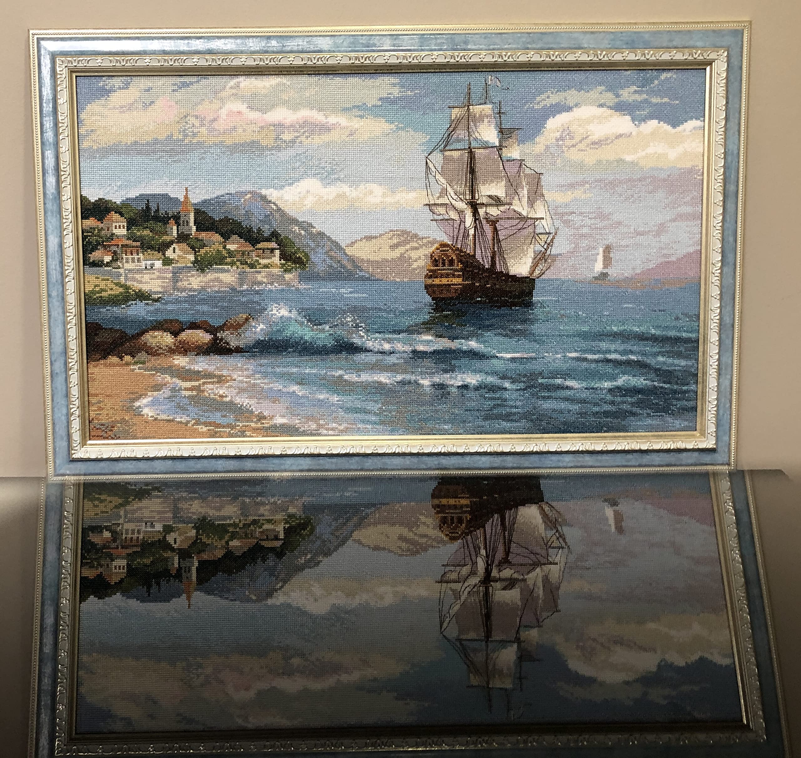 Riolis 1900 zestaw ściegów krzyżykowych, wielokolorowy, 60 x 35 cm