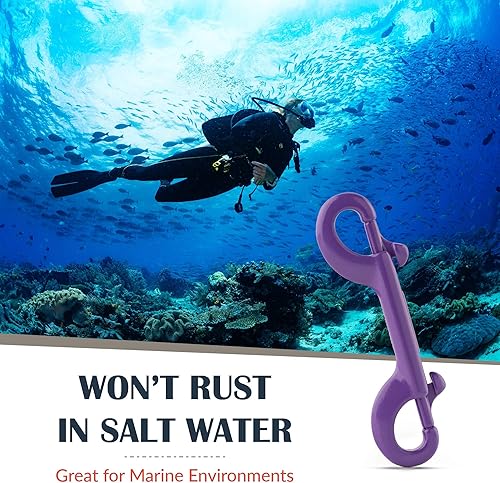 Miniatura 17 de Flourish Gancho a presión de perno de doble cara resistente, acero inoxidable, gancho multiusos de 4 pulgadas con aberturas de 1/2 pulgada, ideal