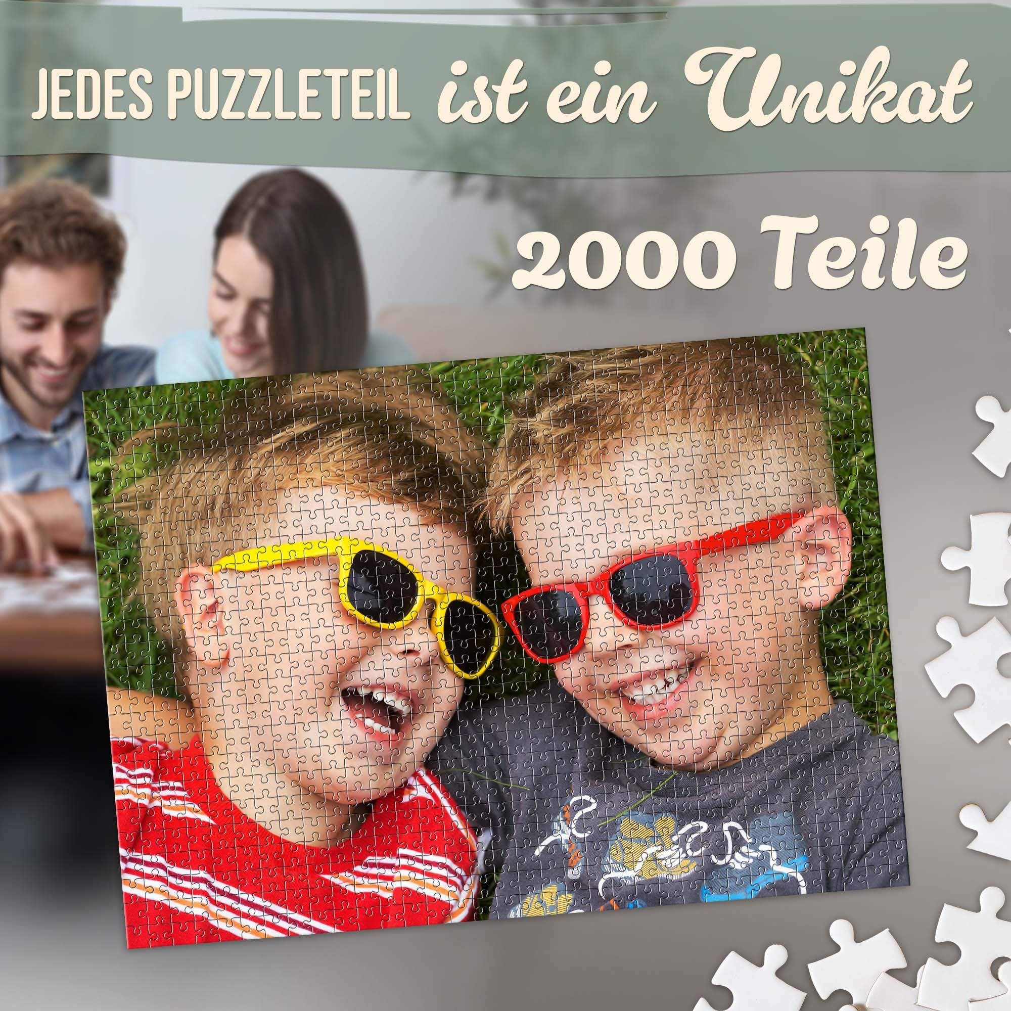 Foto-Puzzle 24-2000 Teile/inkl. Verpackung/mit eigenem Bild Bedrucken Lassen - 2000 Teile, Metalldose