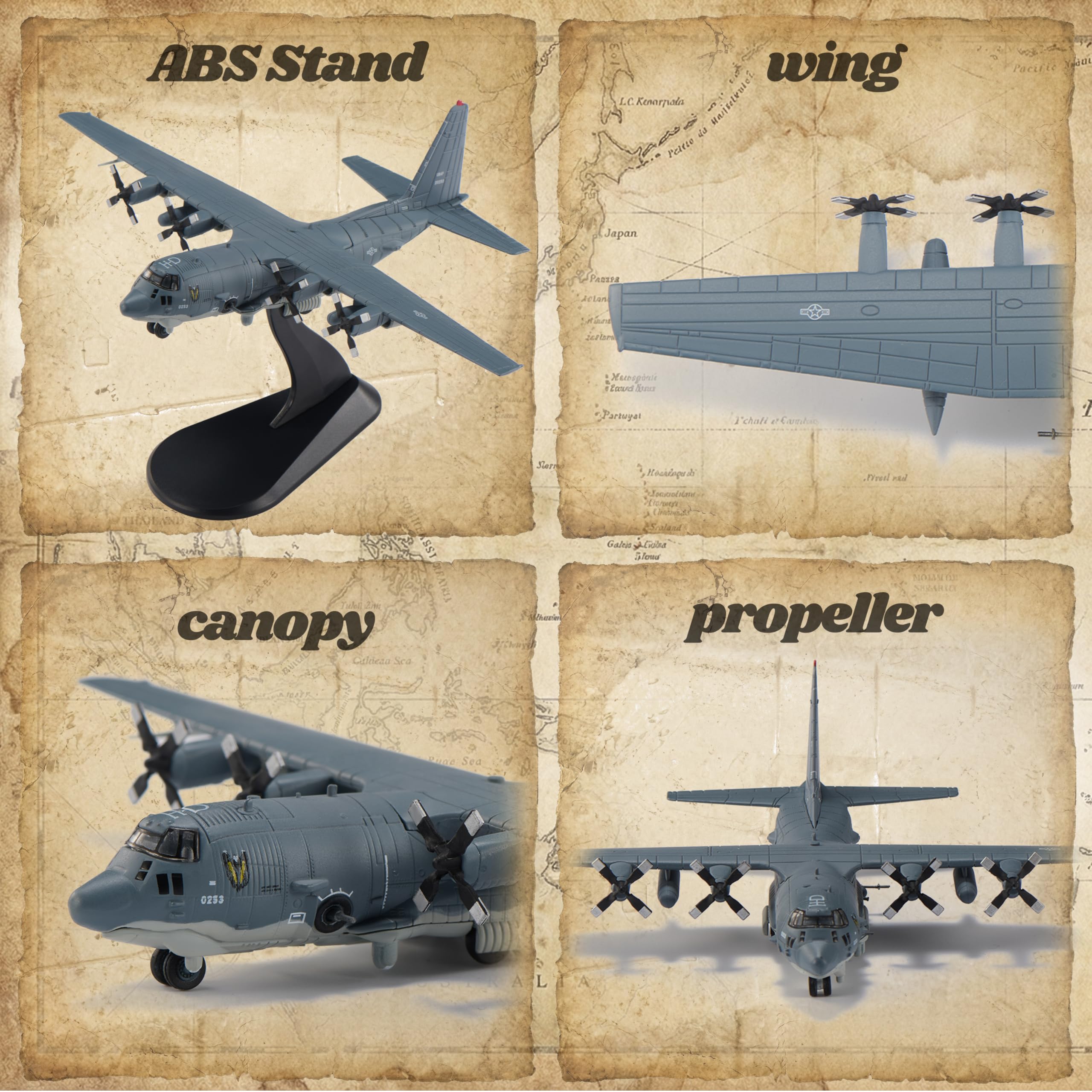 Amazon.com: Udnorbay AC-130U Gunship Die-cast Airplanes-1/200