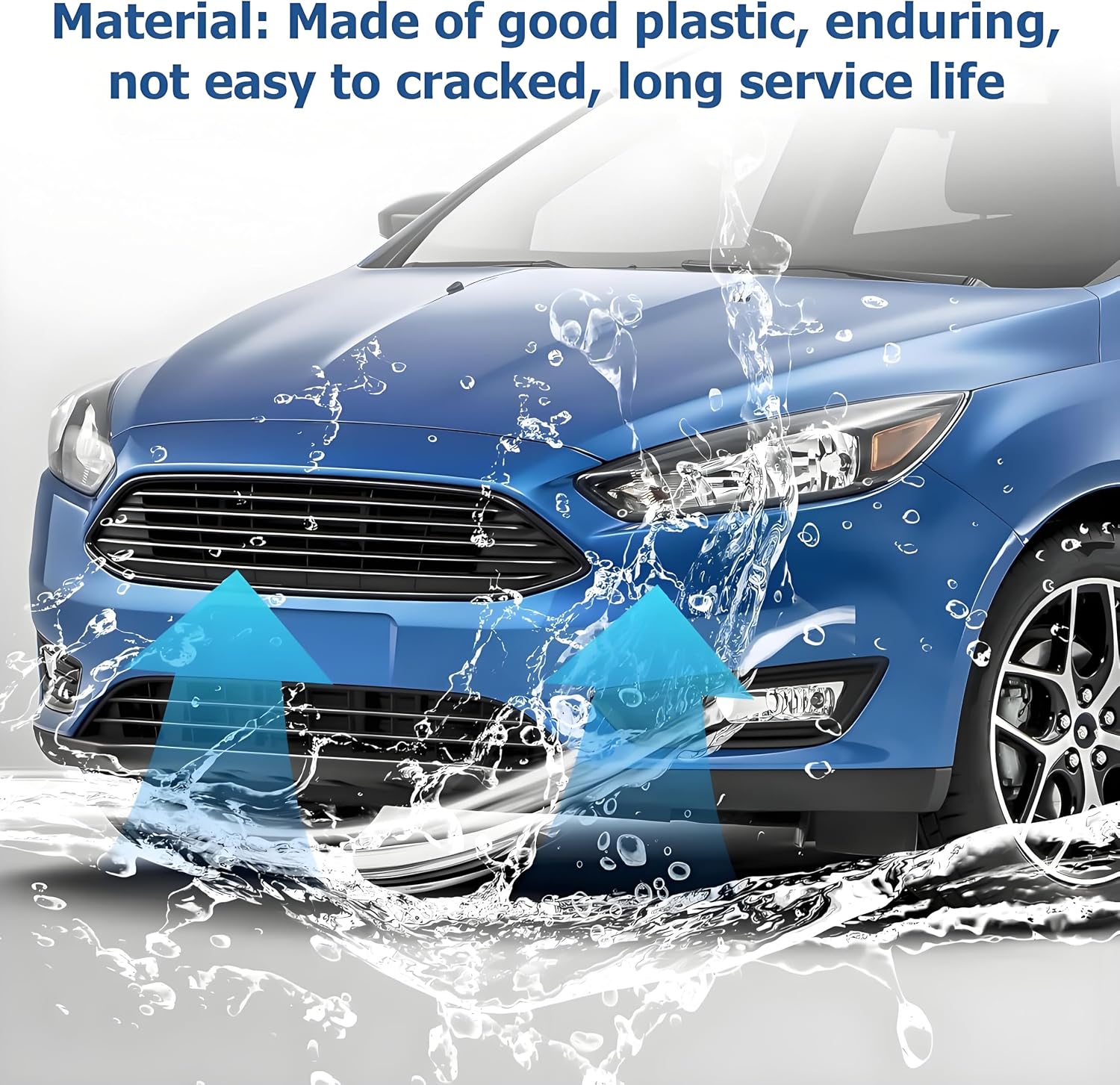 Front Bumper Cover for 2015-2018 Ford Focus S/SE/SEL– ABS Plastic, Easy Install