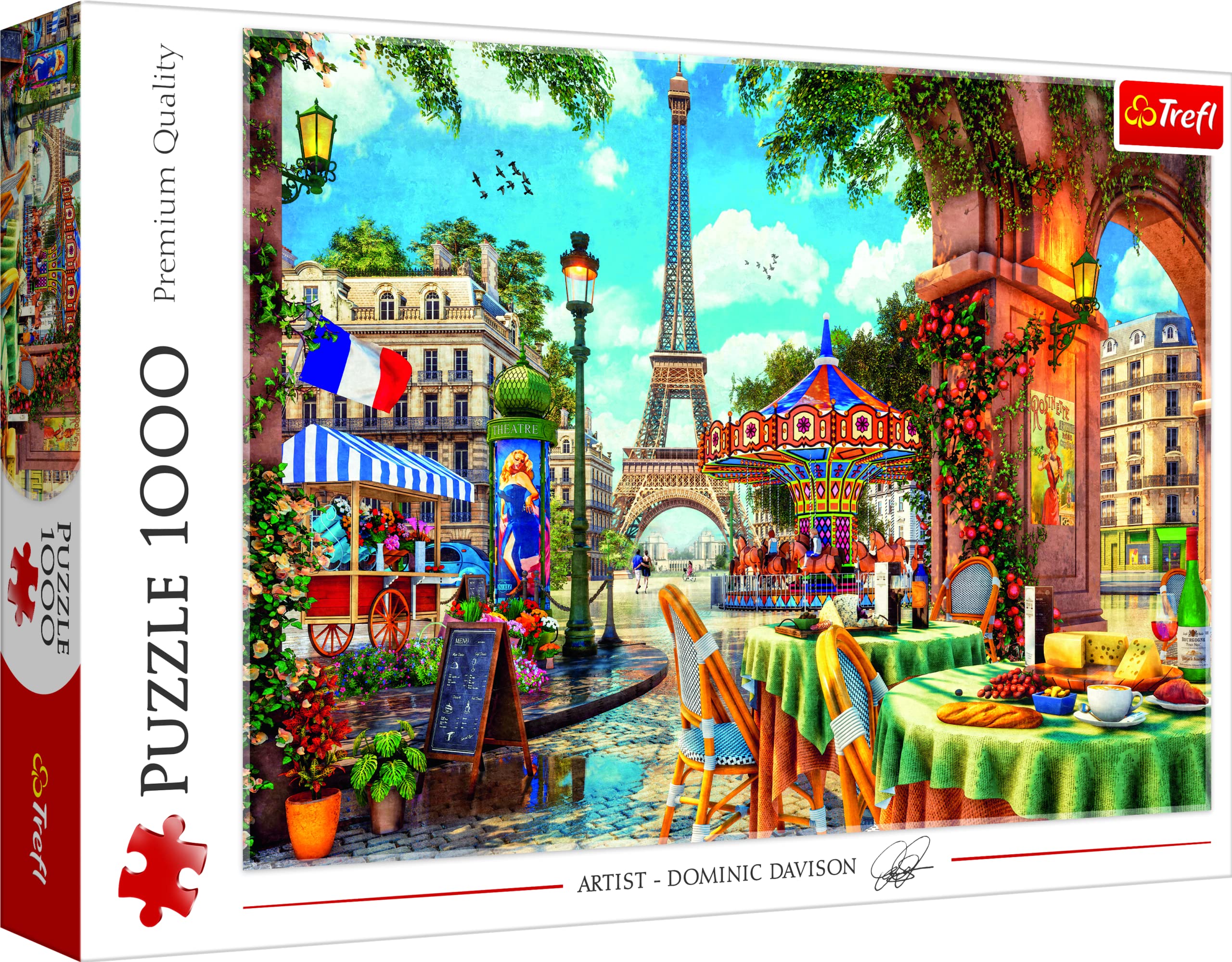 Trefl, Puzzle, Atardecer en Santorini, Grecia, de 1000 Piezas, Isla Griega, Vista a la Bonita Ciudad, Rompecabezas DIY, Pasatiempo Creativo, Regalo — view 28
