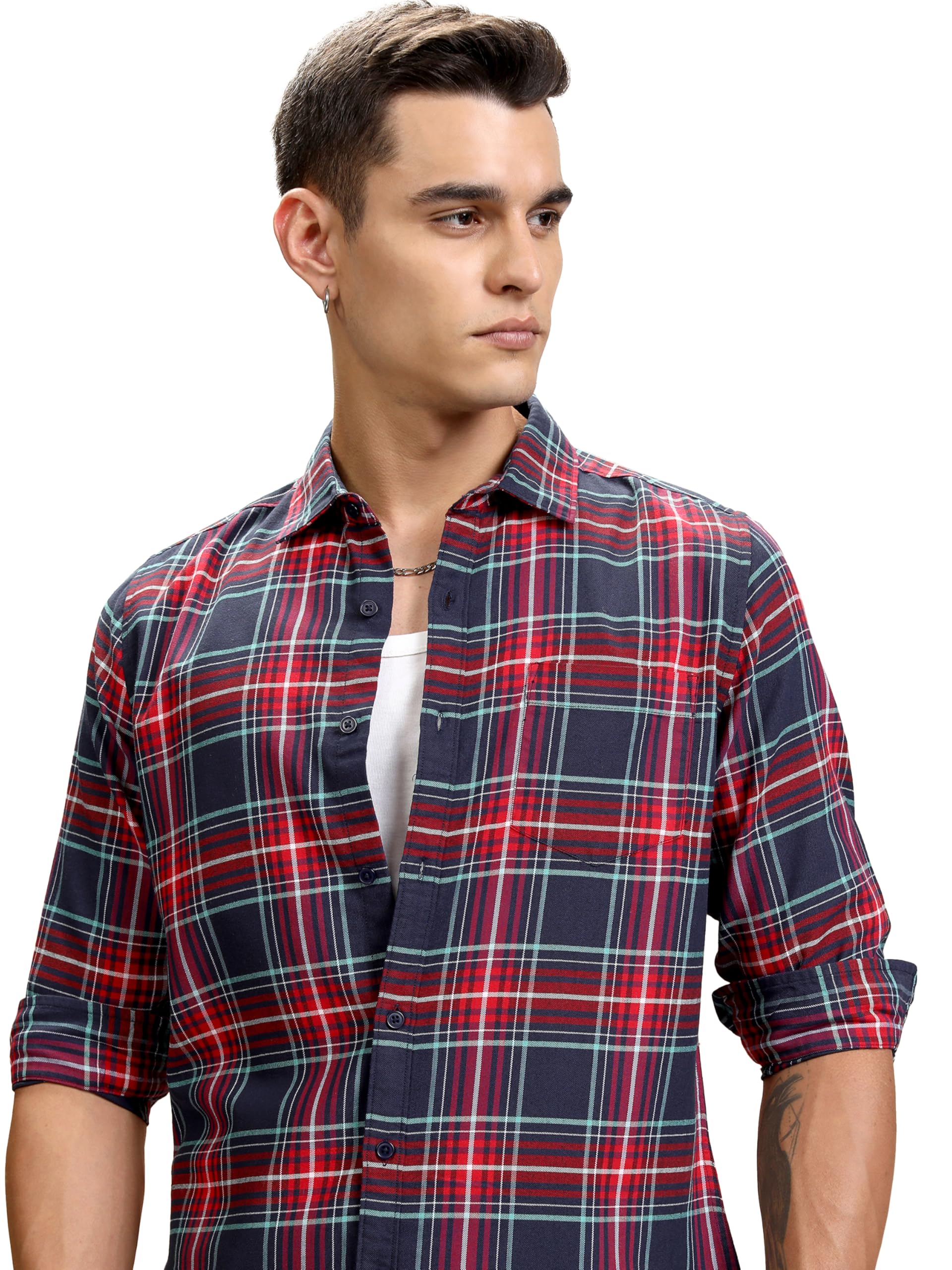 Highlander Men's HLSH018359 Checked Shirt