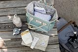 BÉABA - Baby Changing Backpack - Large Storage Volume - Changing Mat Included - Multiple Pockets - Large Opening - Isothermal - Multifunction Travel Bag - Wellington - Sage Green - 5
