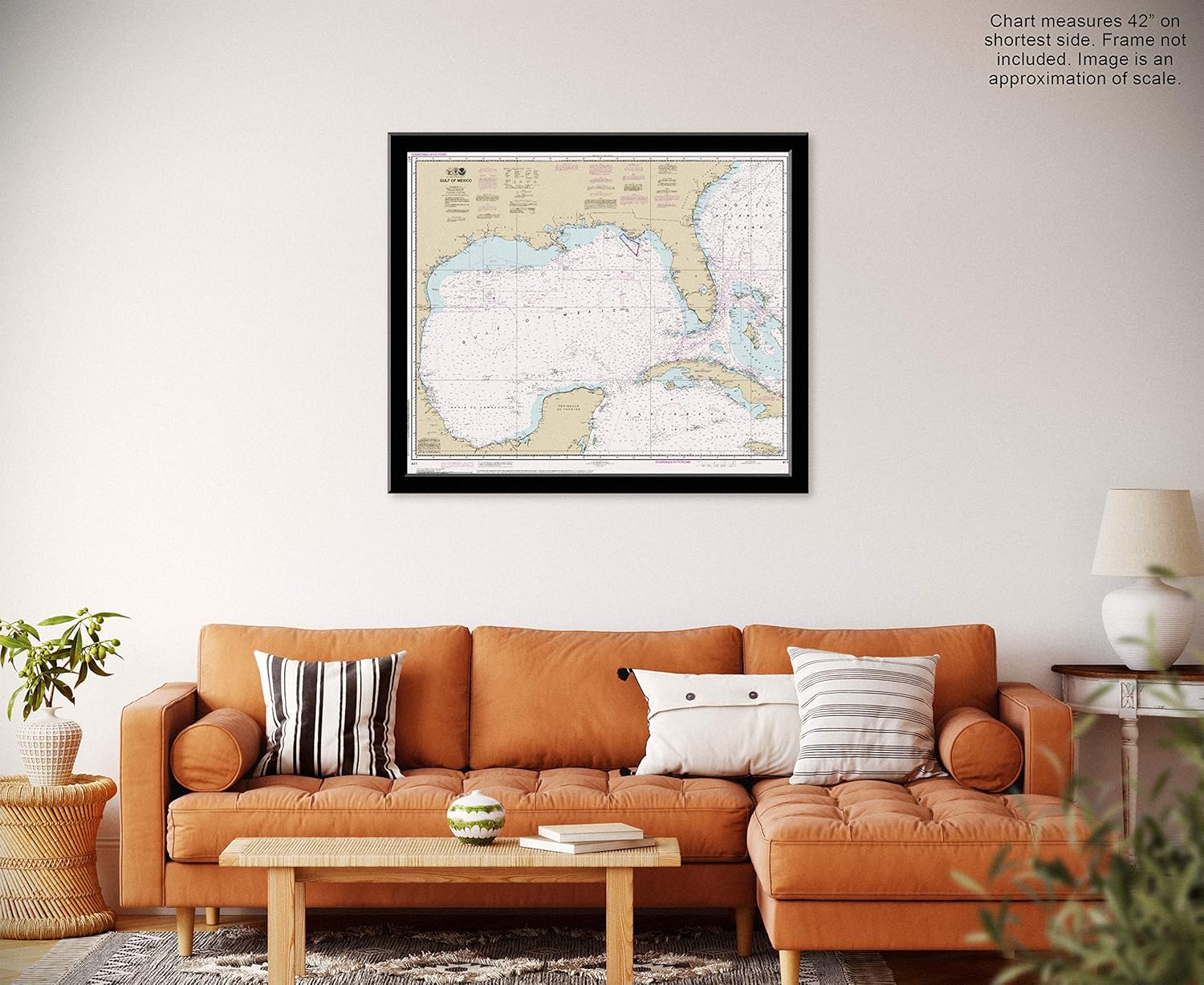 Paradise Cay Publications, Inc. Large Format NOAA Chart 411: Gulf of Mexico (42" x 50")