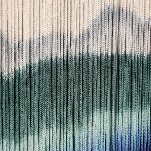 Miniatura 4 de Osunnus Tapiz bohemio de macramé para colgar en la pared, gran teñido anudado, hecho a mano, tejido degradado, decoración de pared para sala de