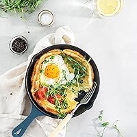 Vista 6 de Utopia Kitchen - Sartén de hierro fundido de 6.5 pulgadas, sartén de chef de hierro fundido, sartén presazonada, utensilios de cocina a la parrilla