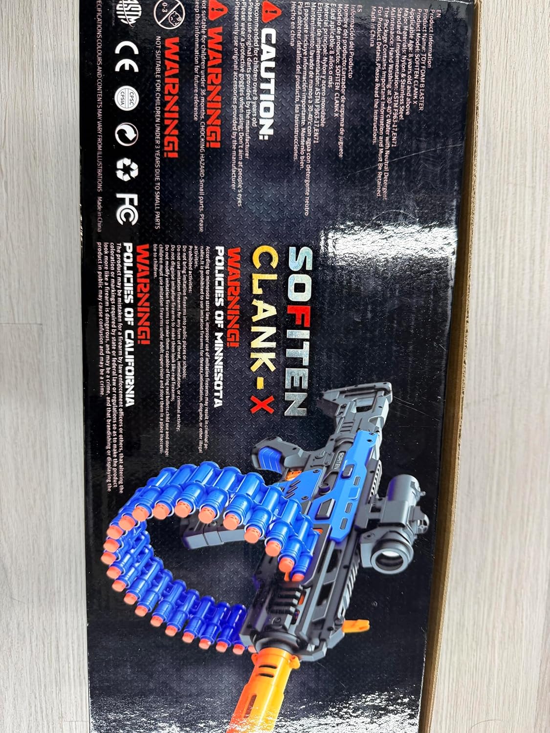 SOFITEN Electric Automatic Toy Gun with Scope Toy Blaster with 30-Dart Rotating Drum and 100 Foam Darts Outdoor Shooting Games Toys Gun Birthday Xmas Gifts for Teen Boys & Girls Adults