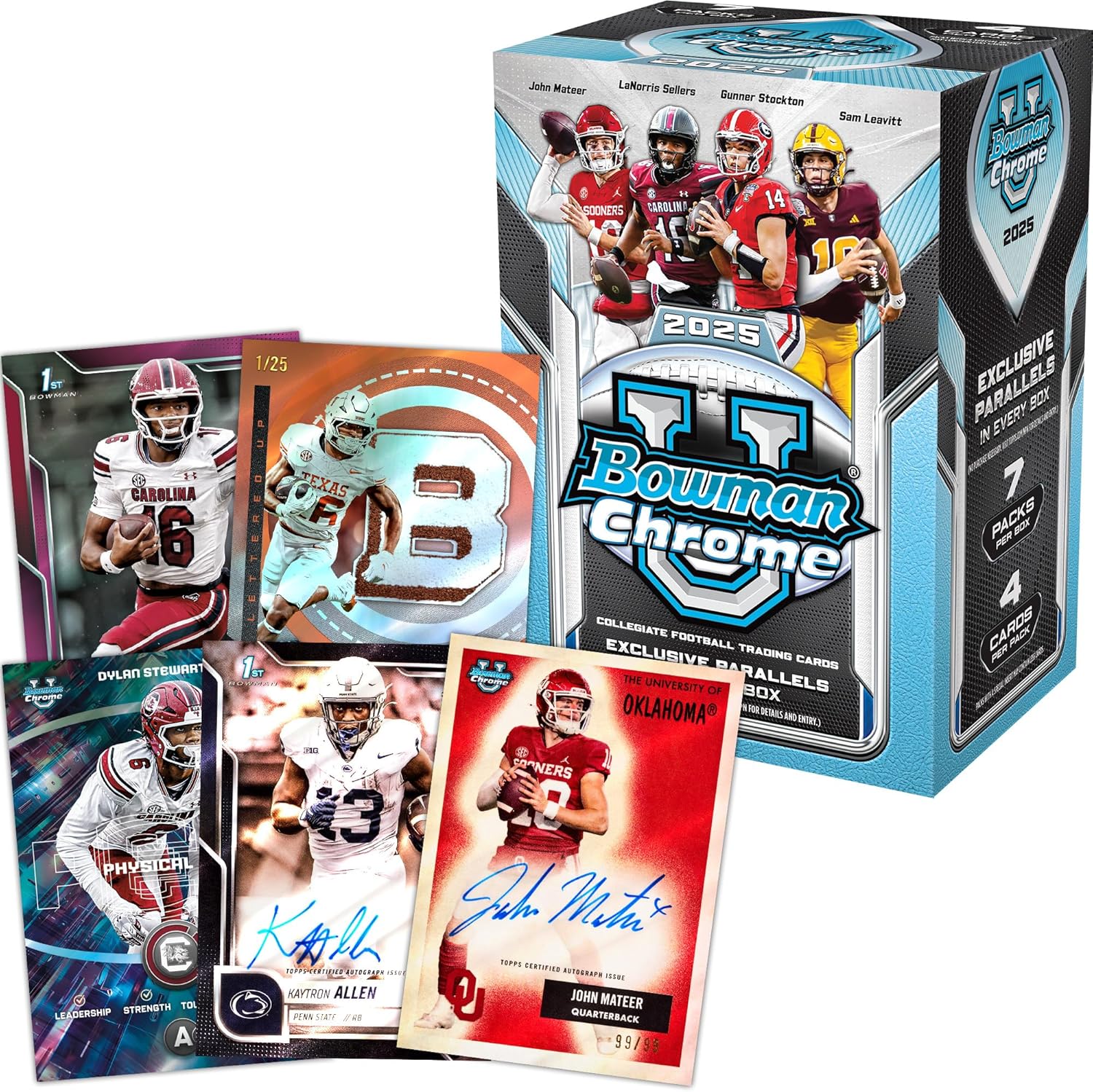 2025 Bowman University Chrome Football - Factory Sealed - Value Box