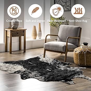 無地ホワイト牛革ラグ 縦270cm横223cm Cowhide Rug 無地ホワイト牛革ラグ 縦270cm横223cm Cowhide Rug Natural Off