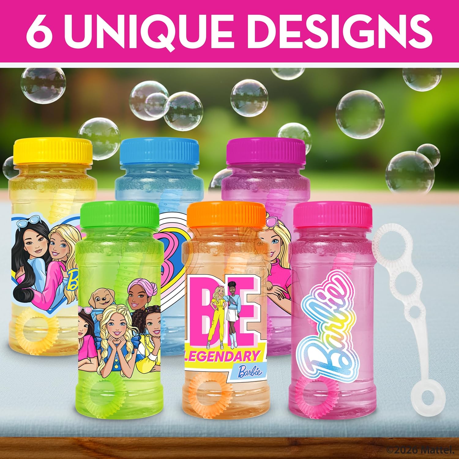 Barbie™ 6 Pack Bubble Solution Set