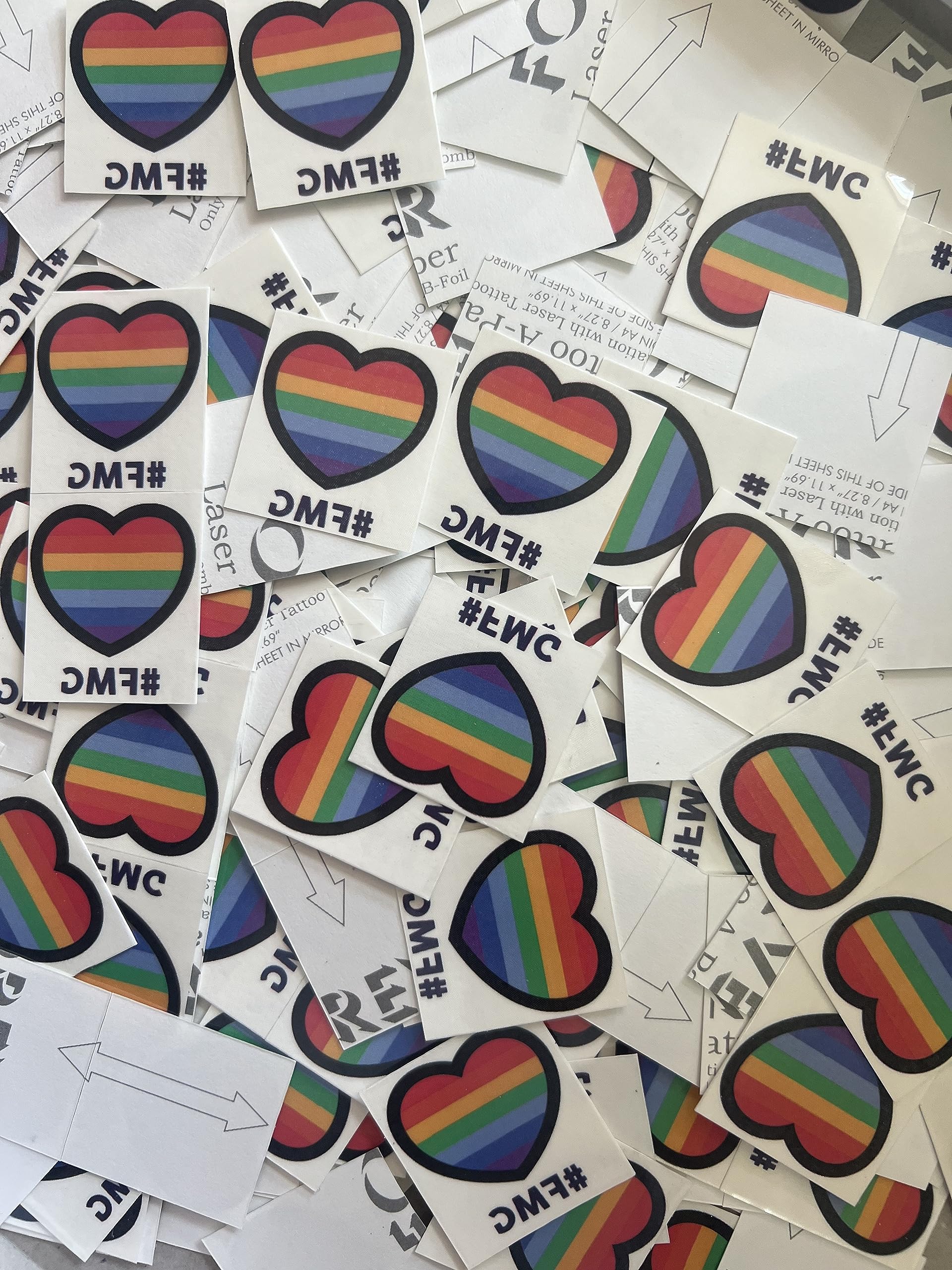 Uvimark - 50 Tatuajes temporales personalizados de 4x4 cm con el diseño o foto que quieras - Calcomanías para bodas, fiestas, cumpleaños - Calcamonías Personalizadas