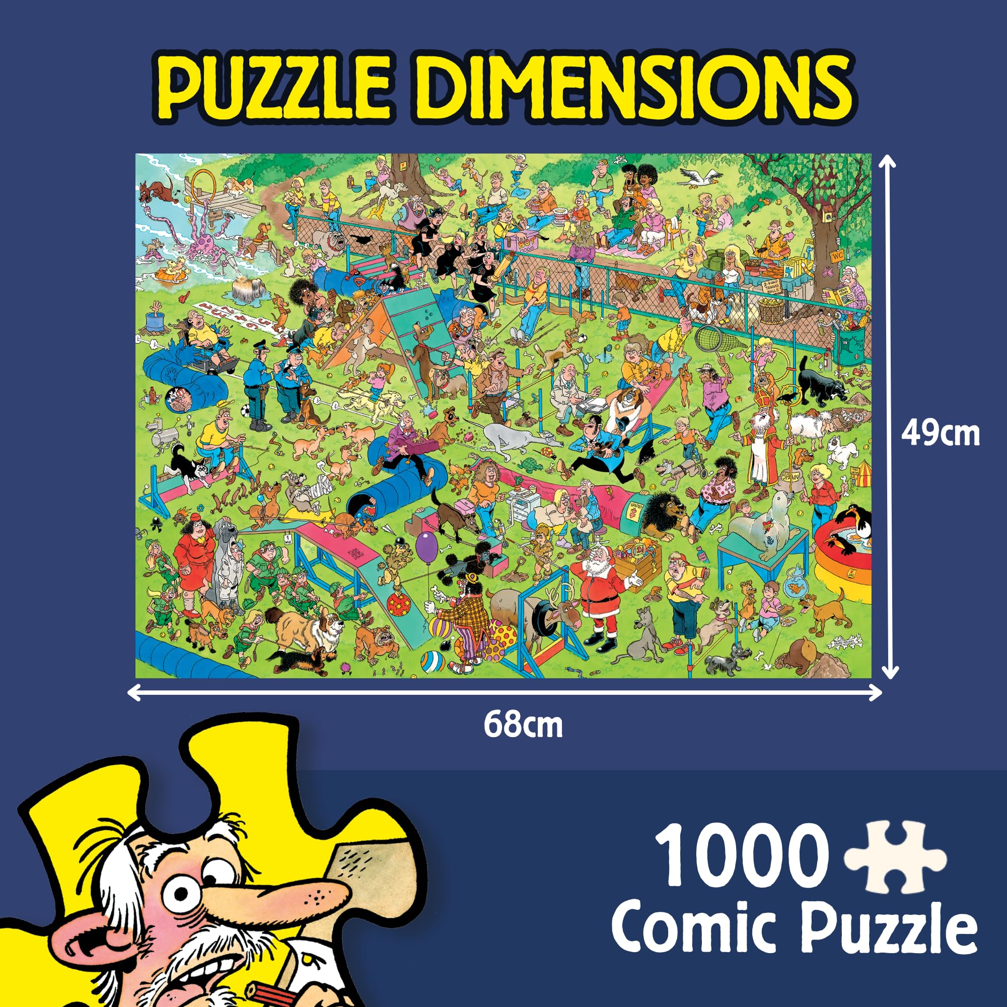 Amazon.com: Jan Van Haasteren Dog Parkour - 1000 Piece Adults