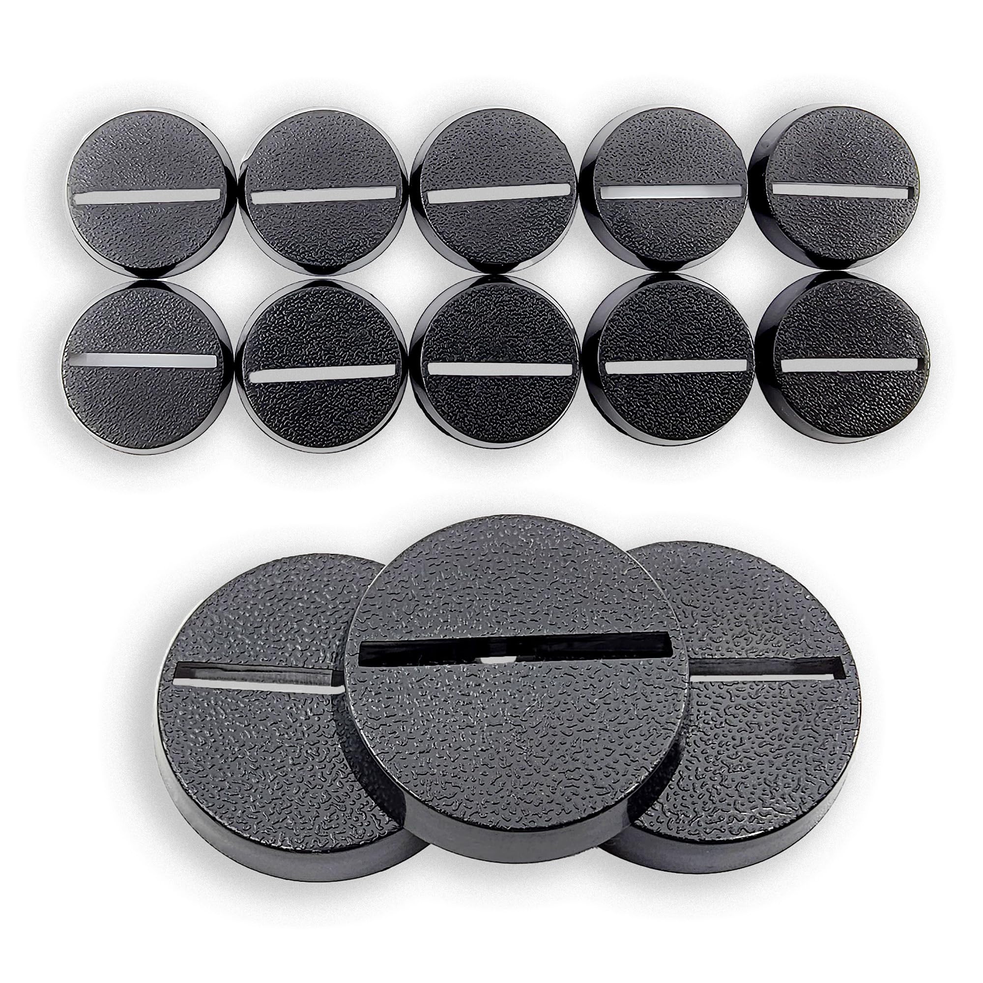 Hobby Heaven 25mm Round SLOTTED Plastic Wargaming Bases (10 pcs)