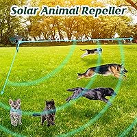 Vista 4 de Repelente ultrasónico de animales al aire libre, repelente solar repelente de gatos, perros, ciervos, disuasorio impermeable con sensor
