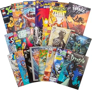 20 Assorted Comic Books Marvel DC Indie Collection - No Dupes, Unread Value Pack, Perfect Superhero Gift for Fans & Collectors