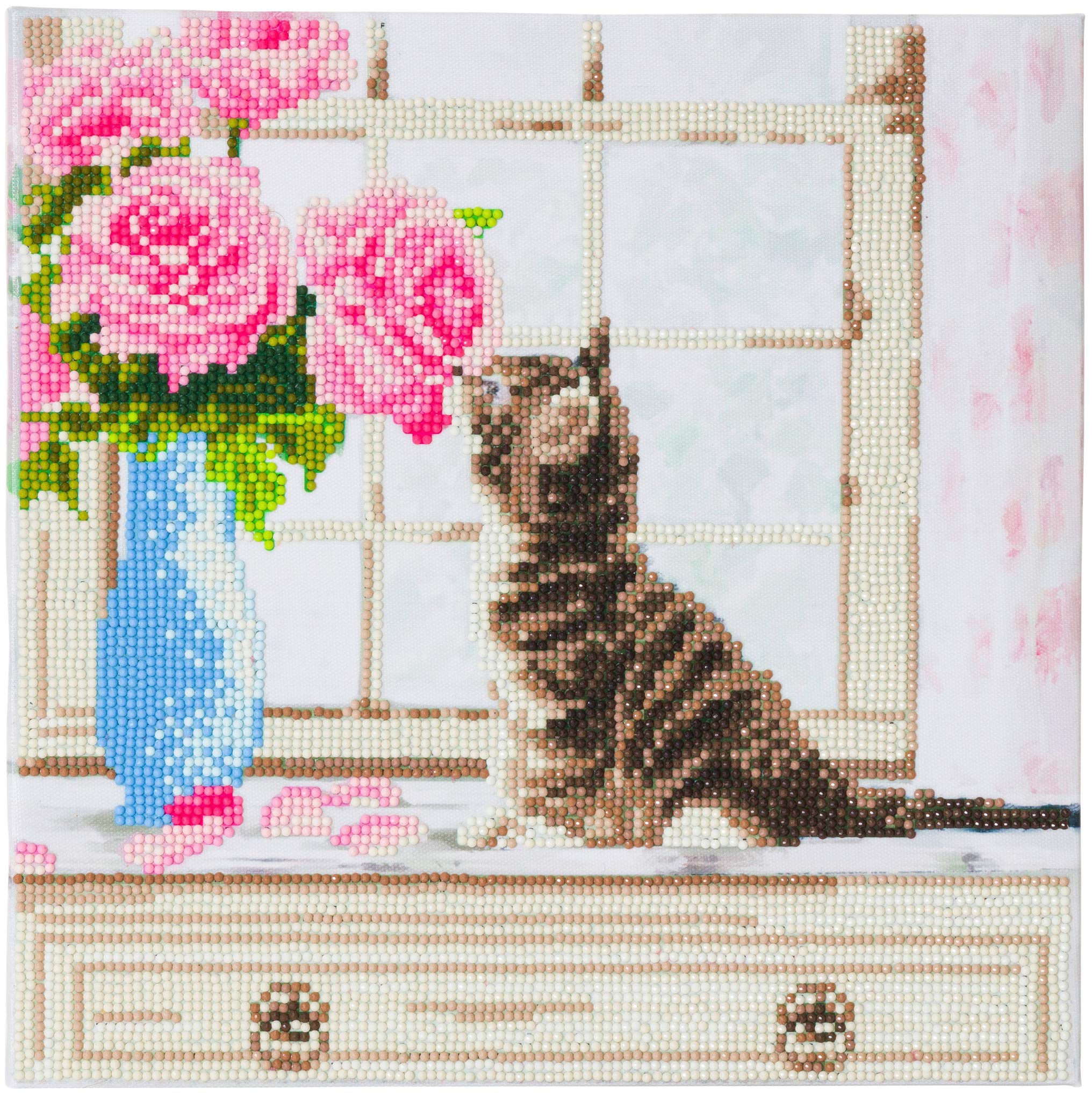 Kit broderie diamant CRYSTAL ART chaton 30x30 canvas pour adulte