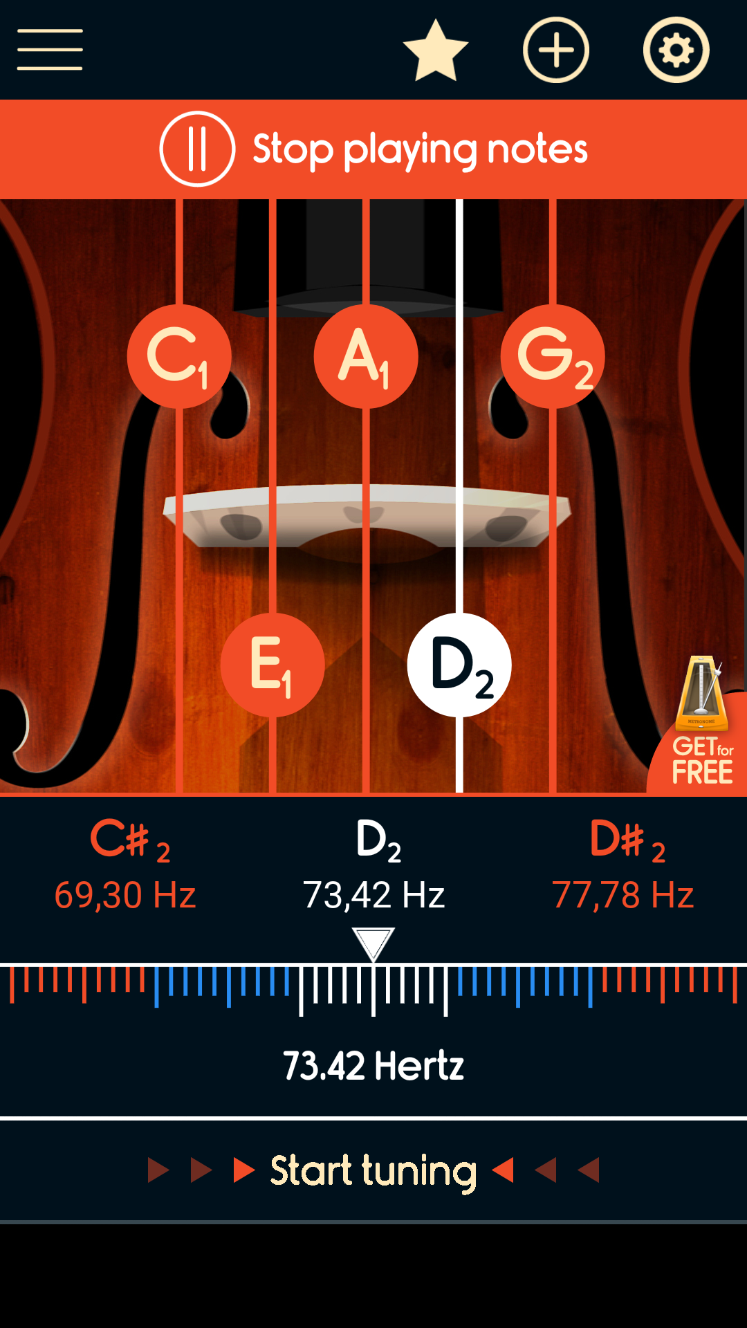 Master Double Bass Tuner App on Amazon Appstore
