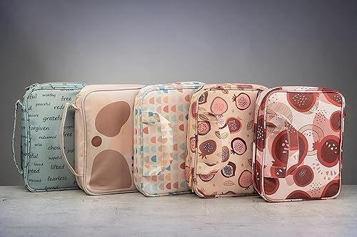 Miniatura 5 de DiverseBee, Funda para la Biblia con manijas, funda para transportar con cremallera, para mujer y niña, bolso de mano para niños, funda para la
