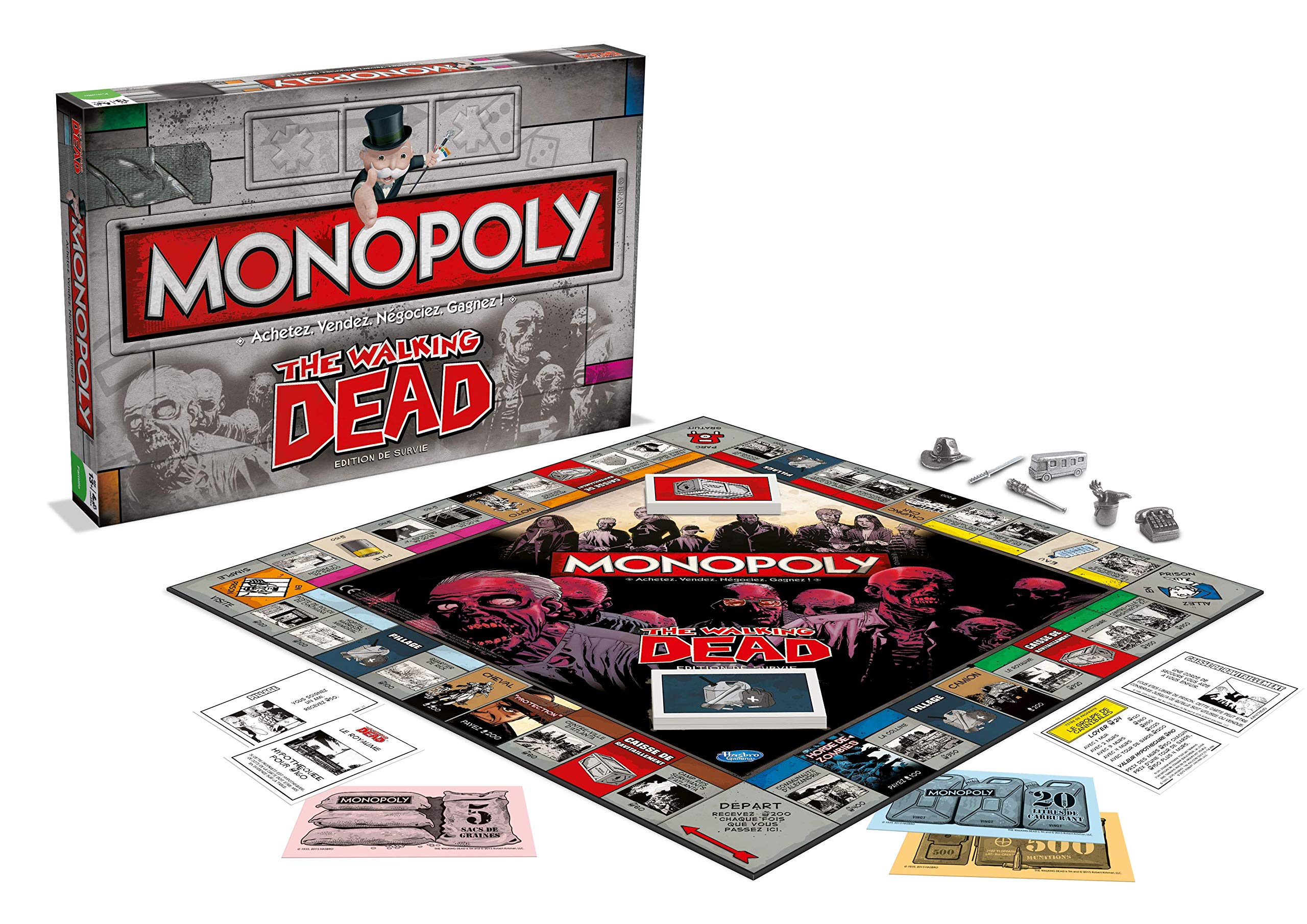 Monopoly The Walking Dead Comics - Jeu de société - Version française