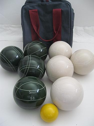 BuyBocceBalls Listado - Hecho en Estados Unidos, juego de bochas de torneo grabado de alta calidad, 35.20 oz (2 libras. 3.2 onzas). Varios colores