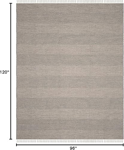 Vista 126 de Safavieh., Algodón, Marfil/Gris Acero
