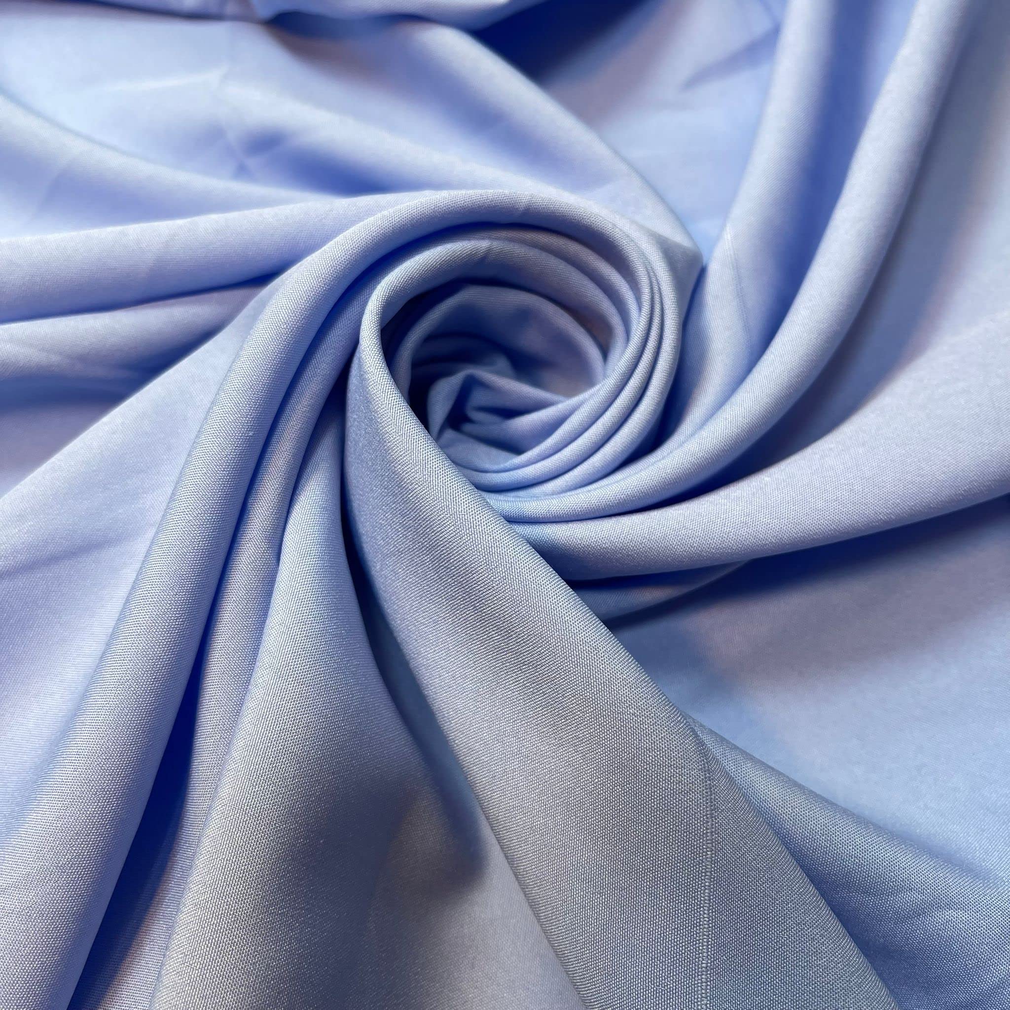 Soft Peach Skin Powder Touch Dress Craft Lining Fabric Material 44" Wide Available in 8 Colours (Violet, 1 Meter) — image 1