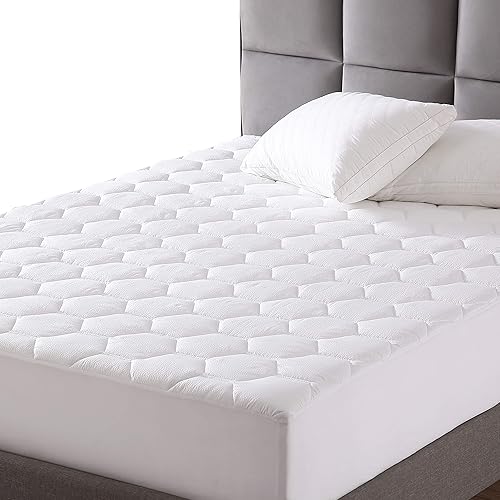 Miniatura 1 de EXQ Home Protector de colchón acolchado de tamaño Queen, funda de colchón ajustable para cama tamaño Queen, con bolsillo profundo de hasta 18