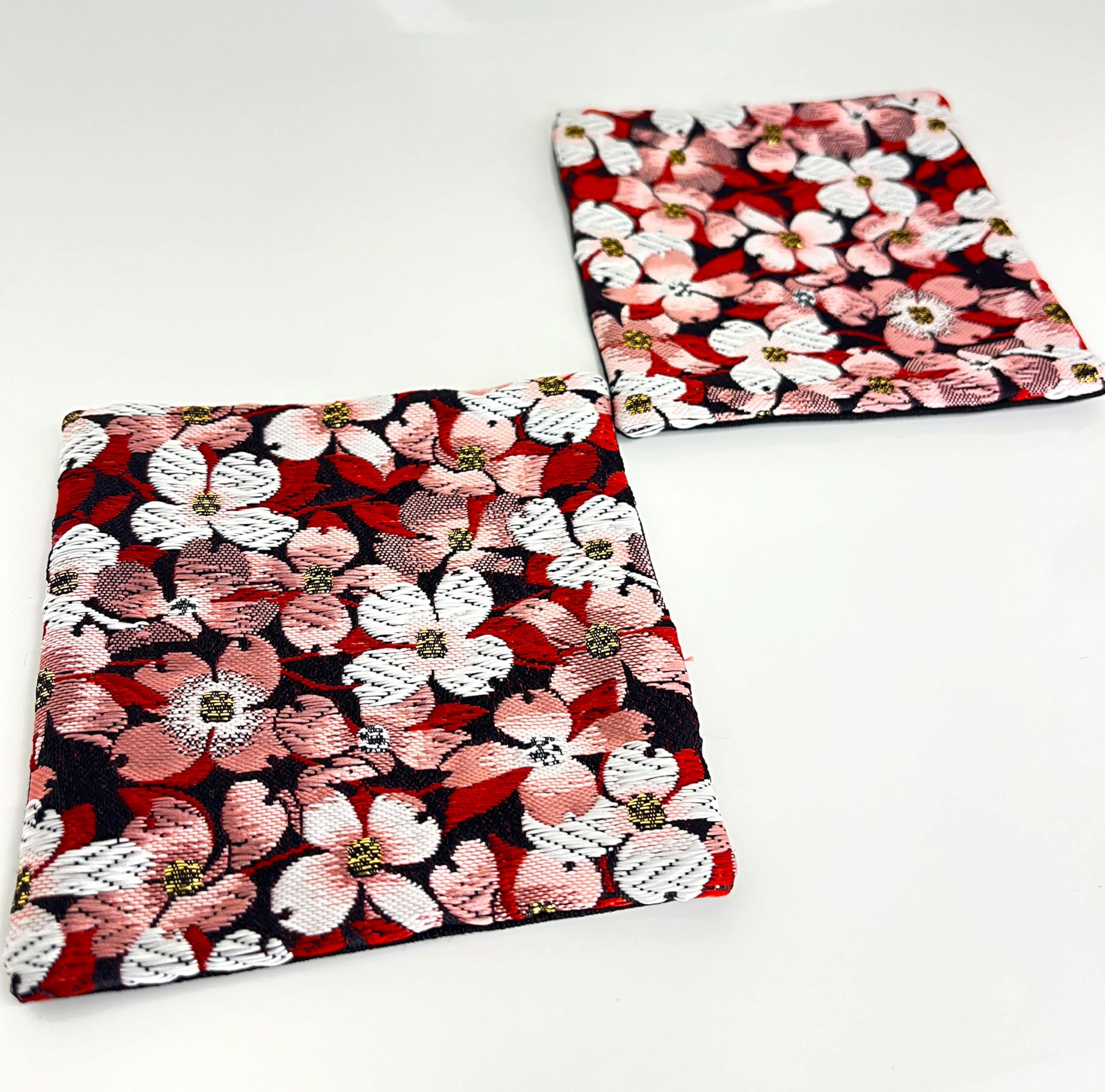 東言 コースター ほ Amazon｜和風 金襴織着物コースター 2枚セット (はなやぎ