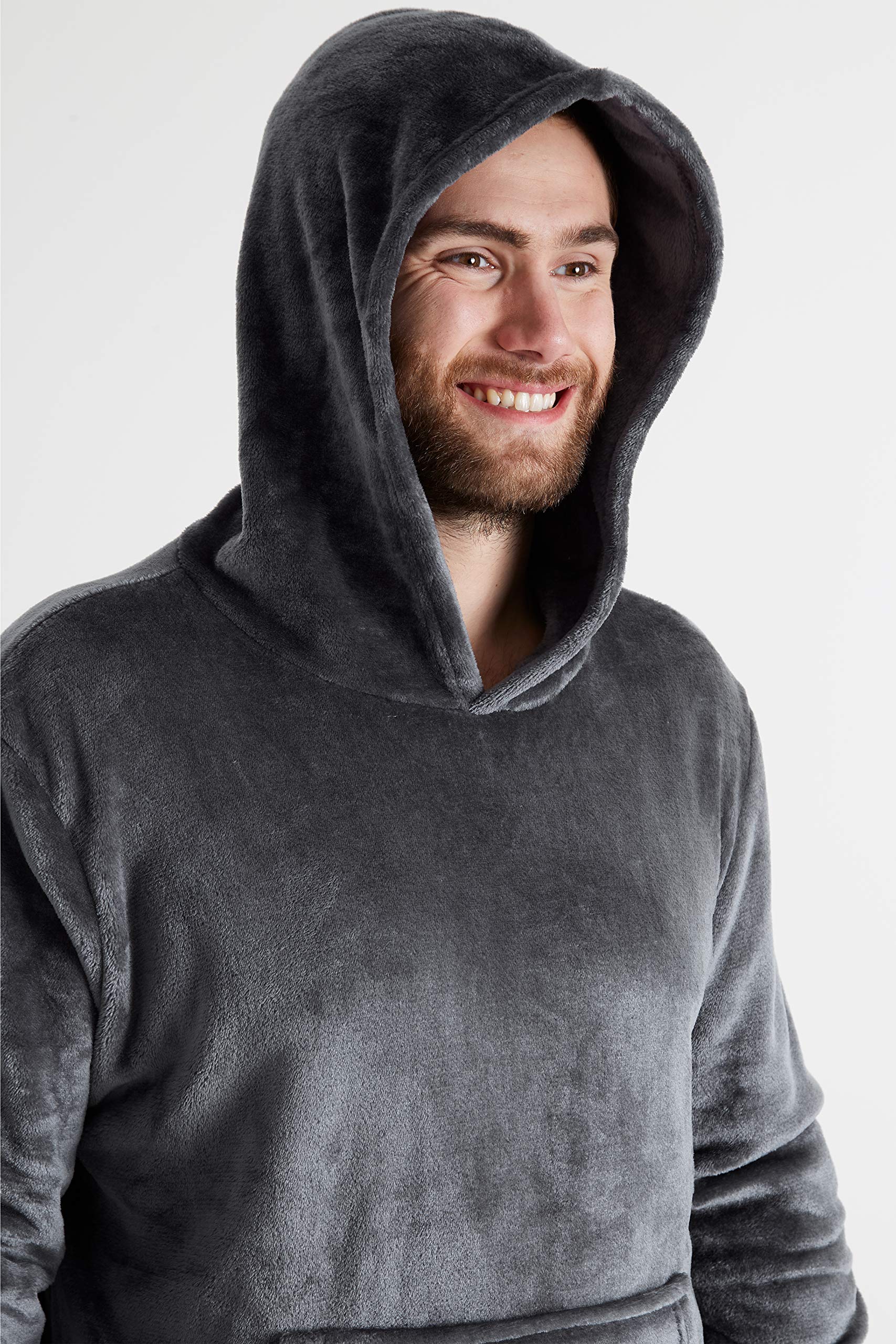 CityComfort Pijamas Hombre, Pijamas Hombre Invierno Suaves, Pijamas Hombre Forro Polar Sudadera con Capucha y Pantalon, Regalos para Hombres