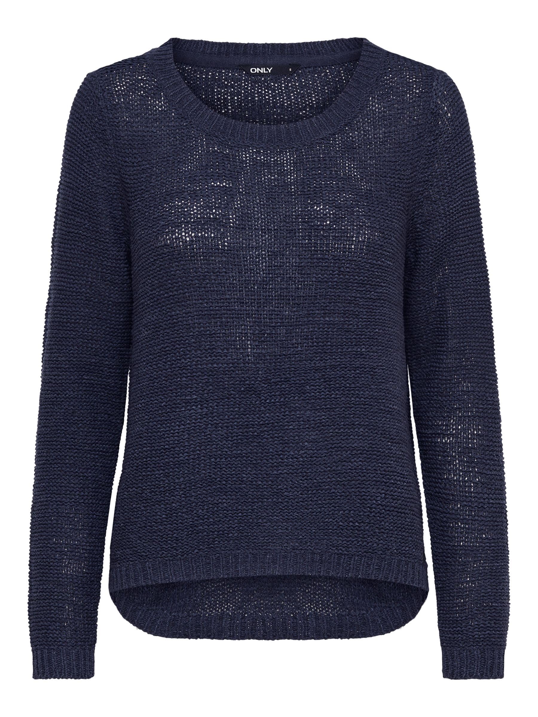 Only Femme Onlgeena Xo L/​S Pullover Knt Noos Pull, Bleu (Navy Blazer), S EU