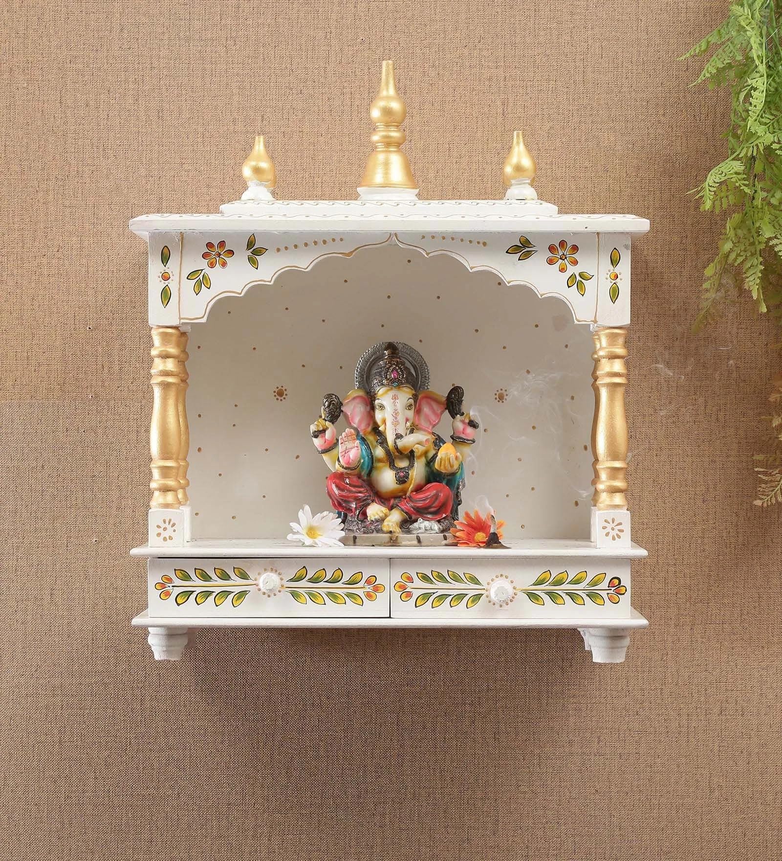 Wooden Home Temple - Pooja Mandir for Spiritual Space -11 Wooden Home Temple - Pooja Mandir for Spiritual Space -11