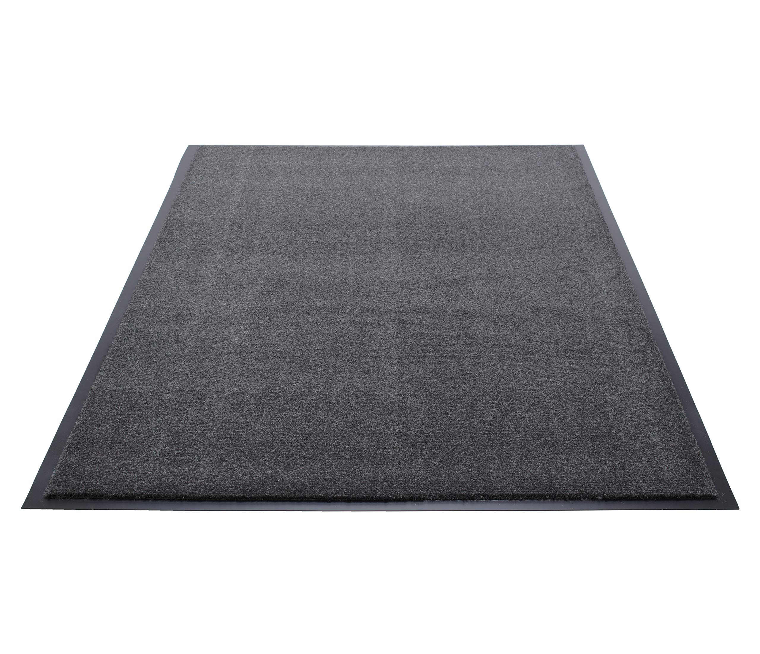 Guardian 74060830 Silver Series Indoor Walk-Off Floor Mat, Charcoal, 6ft x 8ft, Vinyl/Polypropylene,