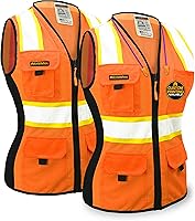 Vista 13 de KwikSafety - Charlotte, NC - Chaleco de seguridad FIRST LADY para mujeres, tiras reflectantes de alta visibilidad, cumple con ANSI y OSHA