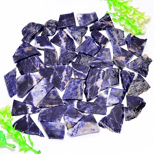 Miniatura 110 de Natural Yaxaite Raw Slice Gemstone- Healing Crystals for DIY Jewelry Making -Loose Natural Cabochon -Perfect for Crafting Unique Jewelry Designs