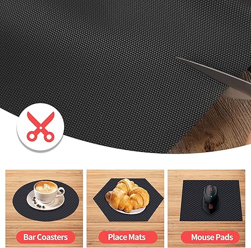 Miniatura 3 de Forro para estantes de cocina, revestimientos de cajones, revestimientos no adhesivos para refrigerador, tapetes impermeables para armarios de