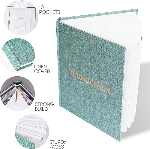 Miniatura 3 de Diario de viaje y cuaderno de viajeros para registrar viajes y recuerdos. Diario de viaje para mujeres y hombres. Regalos de viaje para almas